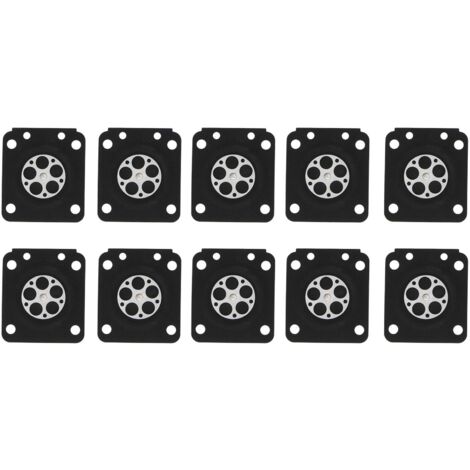 Zoternen Zerodis 10PCS Vergaser Teile Kettensäge Chain Saw Carburetor Diaphragm Vergasermembrandichtungssatz für ZAMA Kettensäge 180 C1U / MS210 230 250 Zubehör Schwarz