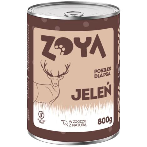 ZOYA Deer - lata de comida h煤meda para perros 6x800g