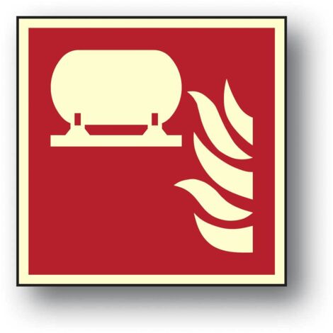 ZP-11 BRANDSCHUTZSCHILD 15x15 FESTSTEHENDE FEUERLÖSCHANLAGE