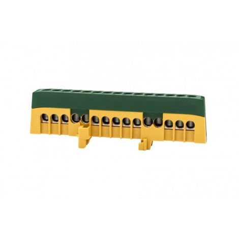 ZPI Schutzleiste 15-Modul (15x16mm2) IP20 AL/CU - gelb/grün F2.0394