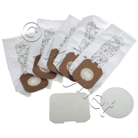 ZR005001 Kit De Filtration Avec 5 Sacs Papier, 1 Microfiltre Powerline, 1 Microfiltre