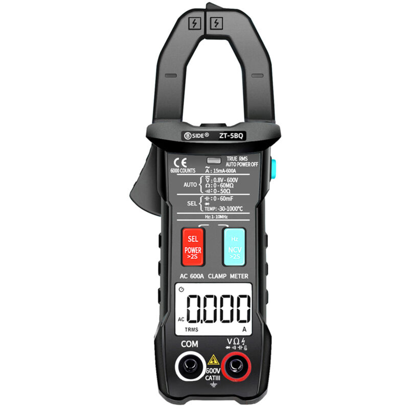 Lifcausal - ZT-5BQ 6000 Compteurs Haute Précision ncv Test Pince Multimètre Numérique Intelligent avec Fonction bt True rms Pince Multimètre Mesure