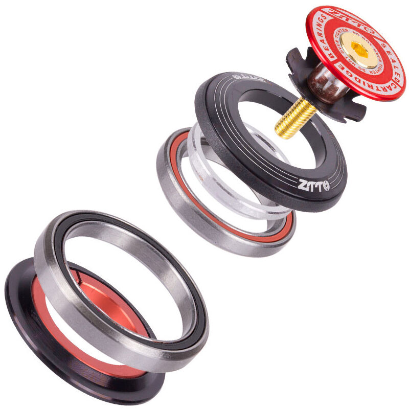 

42 52 mm MTB Bicicleta de carretera Columna de direccion Auriculares Sello de bicicleta Auriculares Palin 4252ST,rojo - Ztto