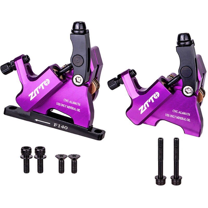 

Freno de disco de aceite para bicicleta kit de freno de disco hidraulico MTB, pinzas de freno delanteras y traseras CNC para bicicleta de montana,