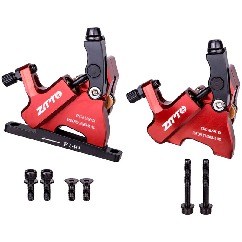 

Freno de disco de aceite para bicicleta kit de freno de disco hidraulico MTB, pinzas de freno delanteras y traseras CNC para bicicleta de montana,