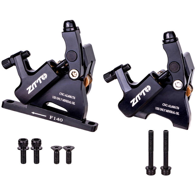 

Freno de disco de aceite para bicicleta kit de freno de disco hidraulico MTB, pinzas de freno delanteras y traseras CNC para bicicleta de montana,