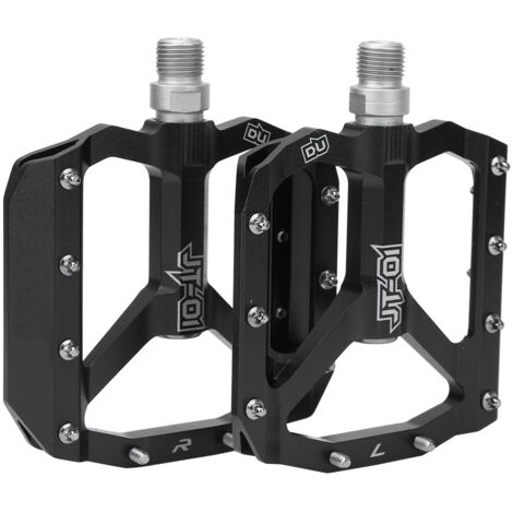 ZTTO Pédales VTT Alliage d'Aluminium avec Roulements pour Vélo, Pièces Cyclisme Noir
