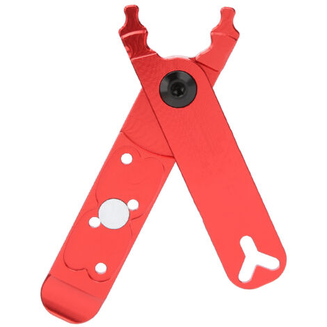 ZTTO Pince Multifonction 4-en-1 pour Chaîne de Vélo, Maillon Maître, Valve et Démonte-pneu Rouge