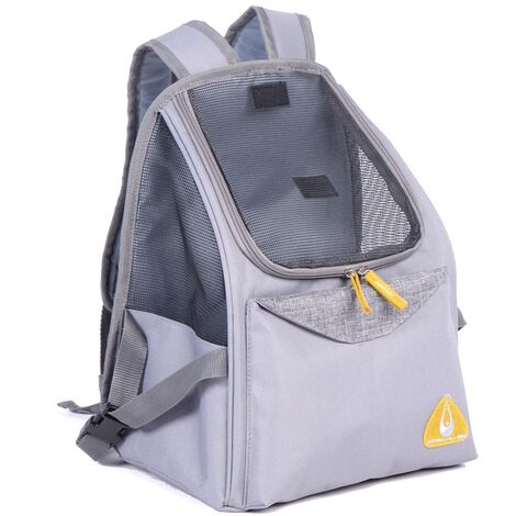 Zu e lu zaino per animali carrier grey paros medium 7 kg