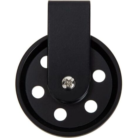 Zubehör für Außenbeleuchtung, Kronleuchter-Rolle für Lampe, schwarze Vintage-Rolle, Kabelrolle, Hängeleuchten-Rolle, Wäscheleine, rustikale Rolle
