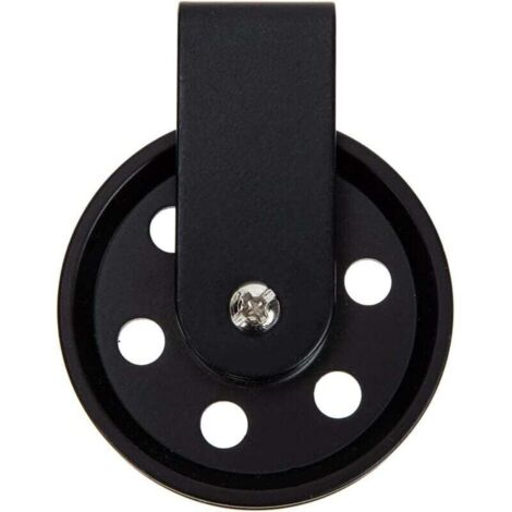 Zubehör für Außenbeleuchtung, Kronleuchter-Rolle für Lampe, schwarze Vintage-Rolle, Kabelrolle, Hängeleuchten-Rolle, Wäscheleine, rustikale Rolle