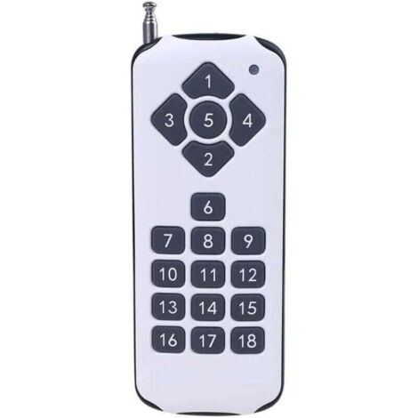 Zubehör für Multifunktionswerkzeuge – ASK 18-Kanal 433 MHz 18-Tasten-Funkfernbedienung, XU, leistungsstarker Funksender zum Schalten von Alarmen – (Farbe: Weiß) – KZQ