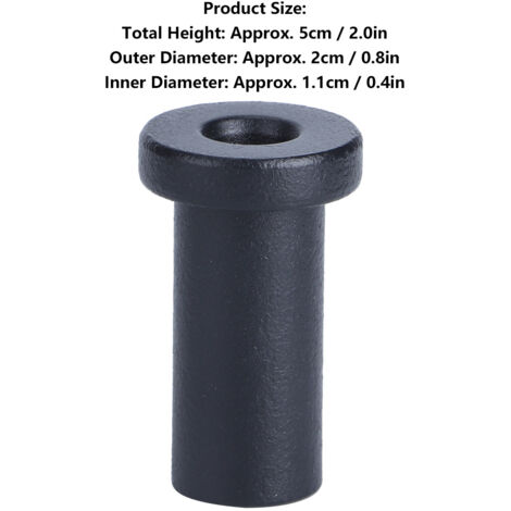 Zubehör für Scheunentore – Achsbolzen und Montageschiene – 2 Stück, Carbon, 5 cm