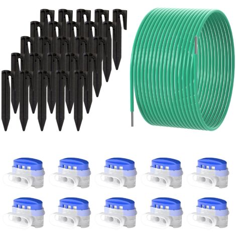 Zubehör Reparatur-Set Mähroboter 10m Begrenzungskabel + 10x Verbinder+ 25x