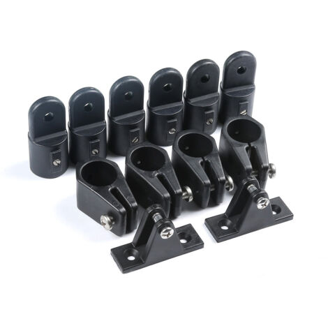 Zubehörset für Bootsbeschläge, Schiebekappe, Schiebehülse, bergförmiger Sitz, 12-teiliges Nylon-Set, 1-Zoll-Zubehörset für Bootsbeschläge.