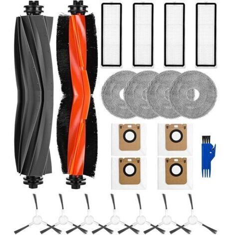 Zubehörset für Dreame L10s Ultra/L10 Ultra Staubsauger, Ersatzteile für Dreame, 2 Hauptbürsten, 7 Seitenbürsten