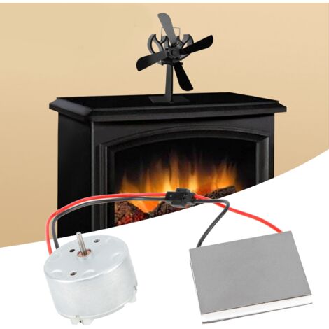 Zubehörset für Kaminventilator – Motor- und Generatorteile – Material: Metall und Kunststoff – Abmessungen: 40 x 40 mm – 2-teiliges Set
