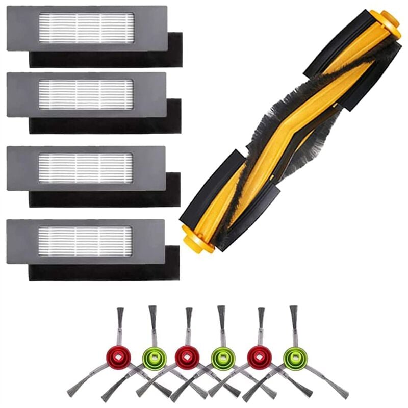 Image of ZubehöR für N8 T8 1 HauptbüRste 4 Filter 6 SeitenbüRsten Ozmo 950 920