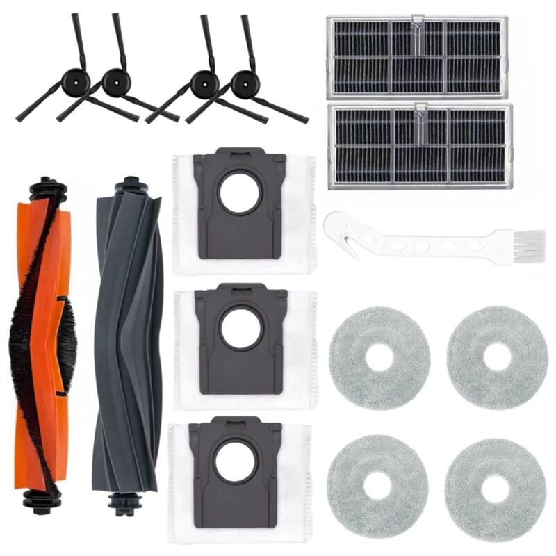 Image of Zubehör für X40 Ultra Saugroboter-Bürstenrollen-Wischpads