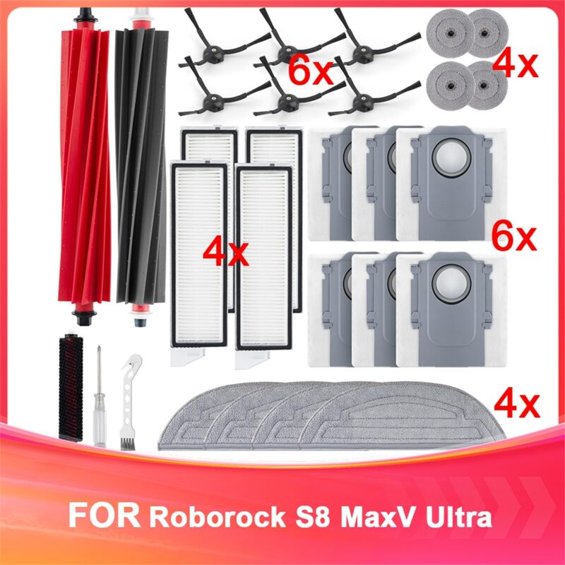 Image of Zubehörset für S8 MaxV Ultra Saugroboter, Hauptbürsten