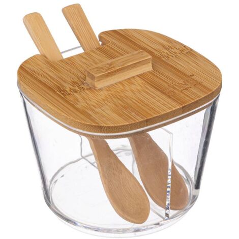5FIVE SIMPLY SMART Zuccheriera lizo a 2 cucchiai con coperchio in bambù - 5five