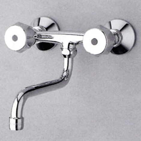 ZUCCHETTI Zeta70 rubinetto cucina a parete a due fori codice prod: Z7085P