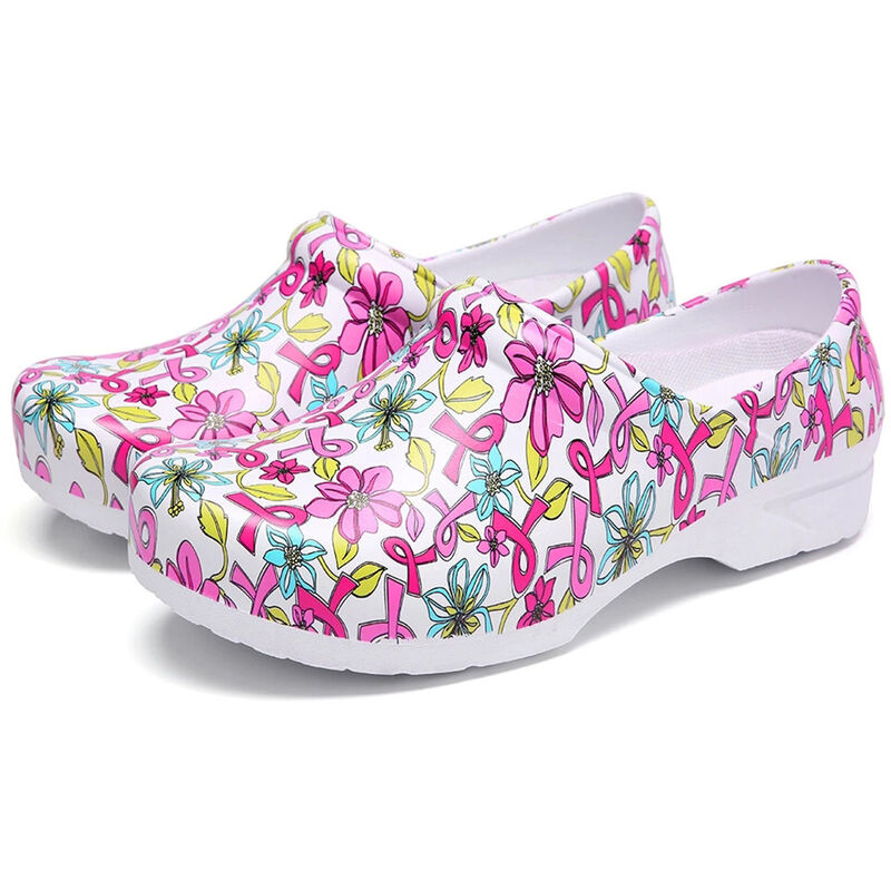 

Zuecos de jardin estampados unisex Zapatos de EVA impermeables y ligeros Zapatillas de enfermeria antideslizantes Sandalias de mujer o hombre para el