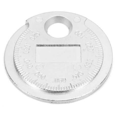 Zündkerzenabstandslehre für Pkw, 0,02–0,1 Zoll / 0,6–2,4 mm, Edelstahl, mechanisches Wartungswerkzeug