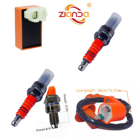 Zündspule für Motorräder, Zündkerze 30510-HM5-630, geeignet für GY6 50-150cc ATVs.