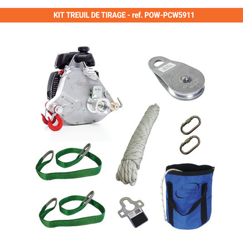 Image of Bestandteil des Sets: Kleine Seiltasche Kapazität 50 m - POW-PCA1255