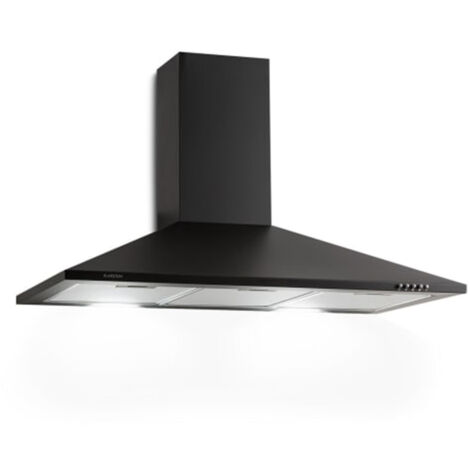 Zugspitze 90 Hotte aspirante murale 65W 330 m³/h LED classe B - noire