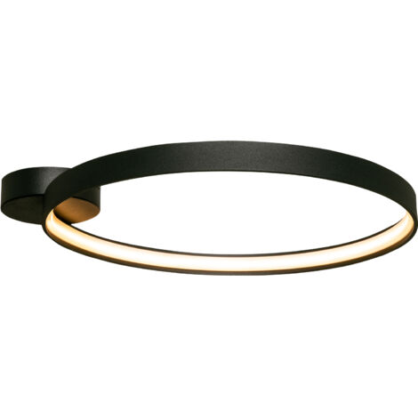 Zumaline CIRCLE Luce semi-incasso a LED integrata, nero opaco, 3870lm, 3000K