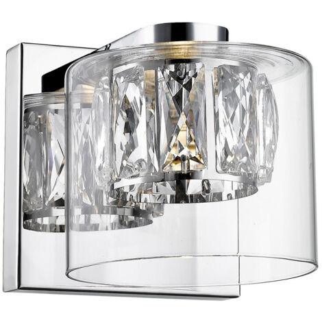 Zumaline GEM Applique, Chrome, 450lm, 3000K