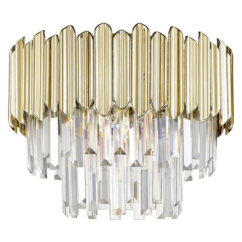 Image of Zumaline Lighting - Zumaline gladius Plafoniera in cristallo, oro, trasparente, 5x E14