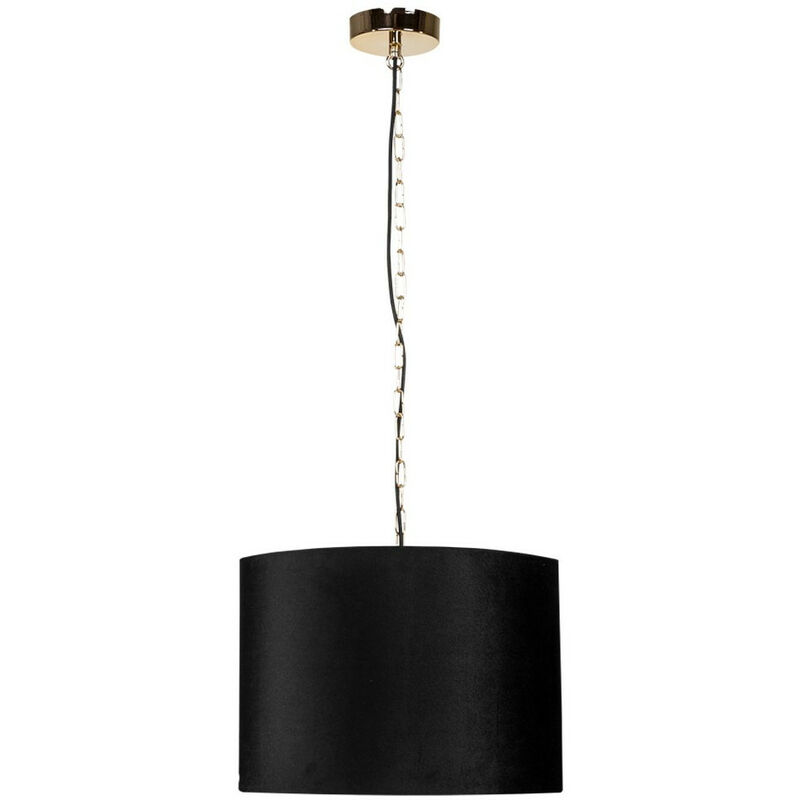 Image of Zumaline Lighting - Zumaline inga Plafoniera a sospensione cilindrica, nera, 1x E27