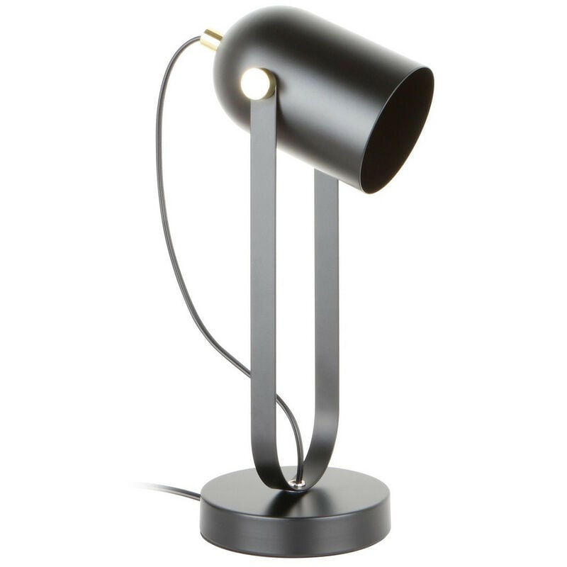 Image of Zumaline Lighting - Zumaline lampa Lampada da tavolo, nero opaco, oro, 1x E27