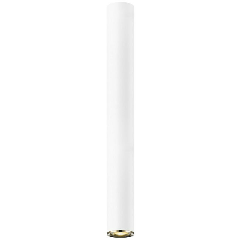 Image of Zumaline Lighting - Zumaline loya Downlight a montaggio superficiale grande, bianco opaco, oro francese, 1x GU10