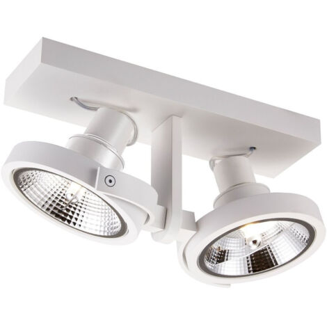 Zumaline MASTER Doppio faretto da soffitto, bianco, 2x GU10/ES111