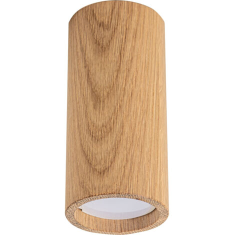 Zumaline OAK Downlight de Superficie, Madera, 1x GU10