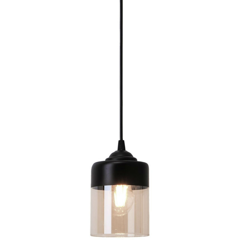 Image of Zumaline Lighting - Zumaline porto Plafoniera a sospensione sottile, nera, 1x E14