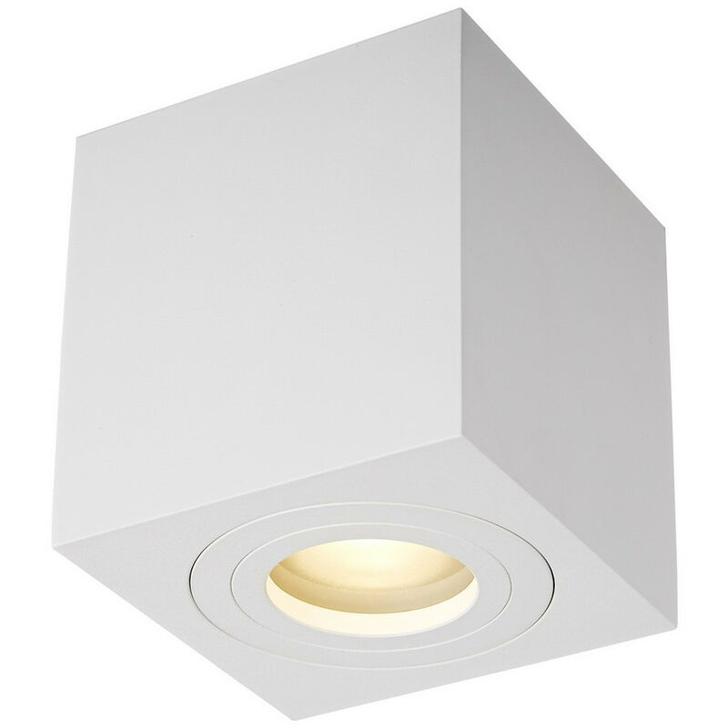 Image of Zumaline quardip Downlight montato su superficie, bianco, 1x GU10