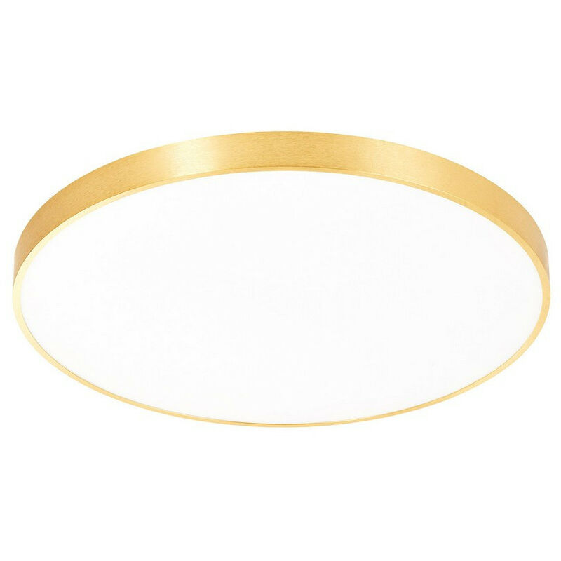 Zumaline Lighting - Zumaline sierra Panneau led Intégré Rond, Or, 4000K, 4500lm