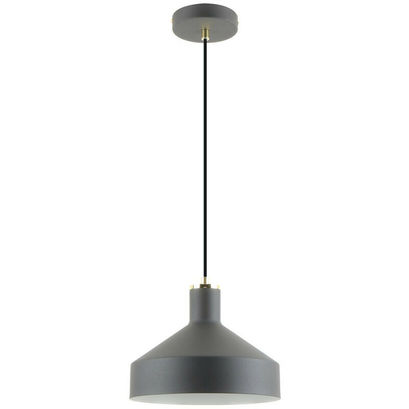 Image of Zumaline Lighting - Zumaline sigma Plafoniera a sospensione a cupola, nero opaco, trasparente, bianco, 1x E27