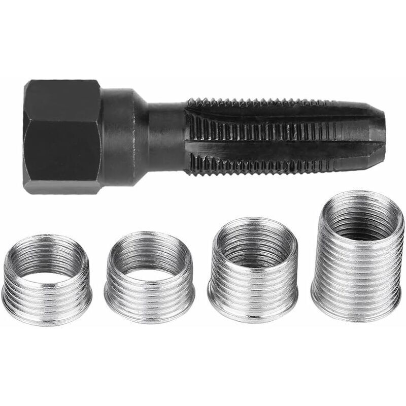 Pesce - shining house Zündkerzengewinde-Set, 5-teiliges 14-mm-Zündkerzengewinde-Reparaturset
