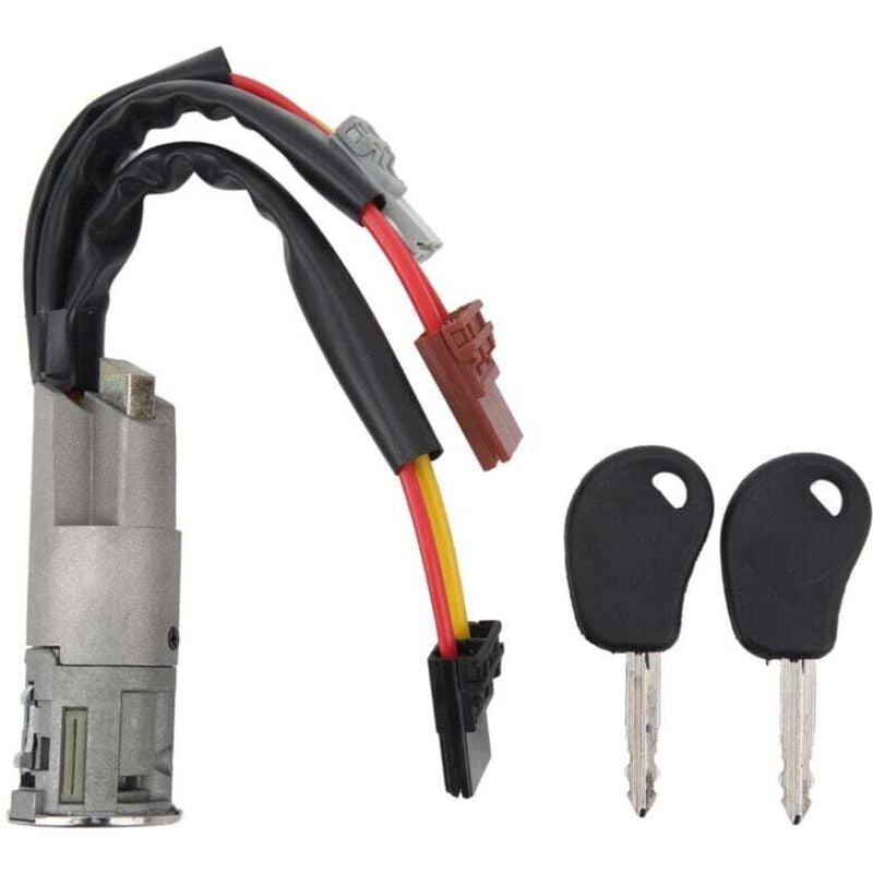 Image of Zündschloss mit Schlüssel 252521, Ersatz für Lemon ax Berlingo Evasion Jumpy Saxo Xantia Xsara