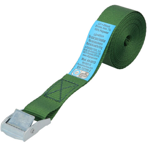 Zurrband mit Ratsche 4 Meter x 25 mm.