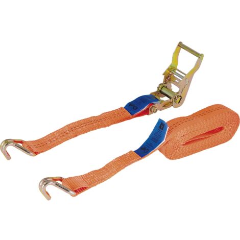 Zurrgurt 2-teillig Spanngurt mit Ratsche ideal zur Ladesicherung und Spitzhaken ideal zur Ladesicherung 4000kg - 8 m