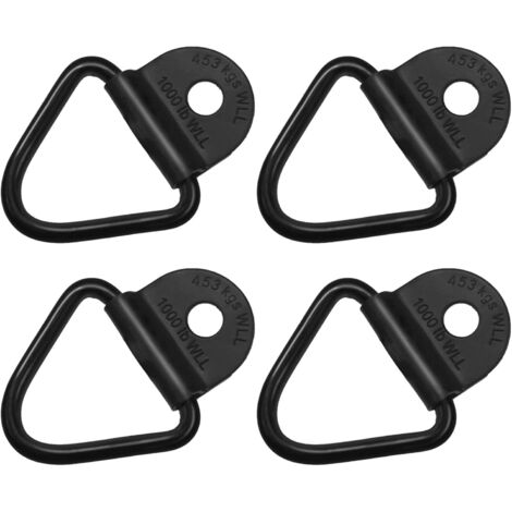Zurrringe, 4 Stück, Zurr-D-Ring, robuster Zurrring, Stahl-Traktions-V-Ring, fester Ring, Befestigungshaken für Frachtboote, Containertransporter, LKWs, Anhänger