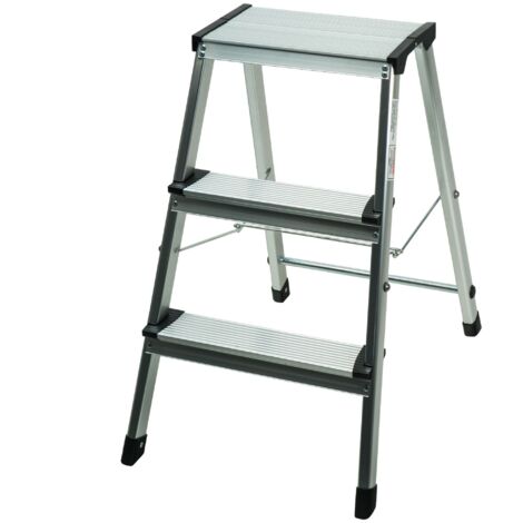 Zusammenklappbare Aluminium-Leiter mit 3 Stufen WERKA PRO