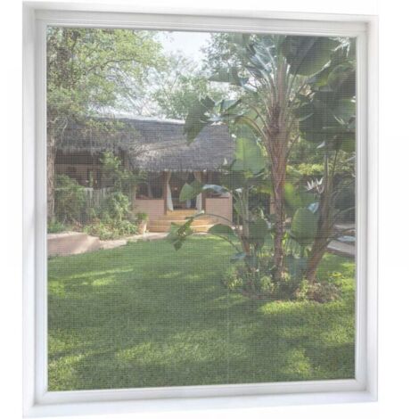 Zuschneidbares Fenster-Moskitonetz 150cmX180cm, 2er-Pack, Insektenschutz aus Stoff mit Klebestreifen, Feinmaschiges Fenster-Moskitonetz ohne Bohren - Transparent Weiß FLITI
